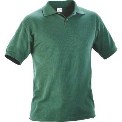 GREEN COTTON POLO SHIRT