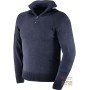 MAGLIONE 70% ACRILICO 30% LANA GR 430 MQ COLLO A LUPETTO COLORE BLU TG M XXL