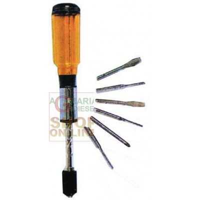 SPIRAL SCREWDRIVER WITH 6 BLADES MM. 250