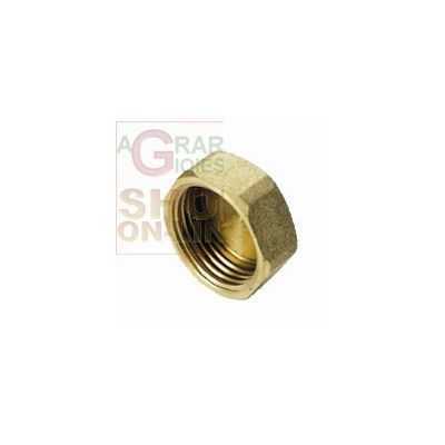 FEMALE CAP CAP IN YELLOW BRASS ART. 300 INCH. 3/8