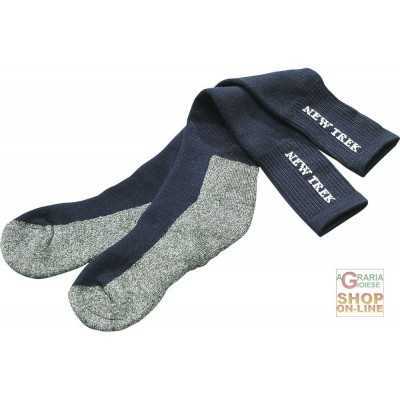 CALZA IN LANA ACRILICO CON TALLONE E PUNTA RINFORZATA COLORE