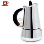 MAX COFFEE MAKER 4 CUPS STEEL BON TON