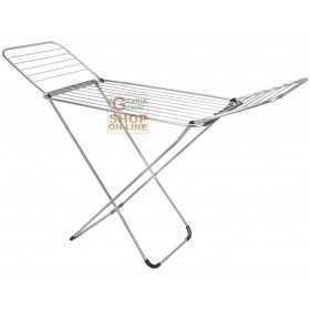 METALTEX LIPARI FOLDABLE CLOTHING RACK WITH ALUMINUM WIRES