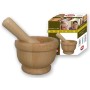 MAX MORTAR AND WOODEN PESTLE