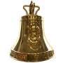 Brass bell commemorating Pope Francis size mm. 98 x 130h
