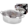 MAX OVAL ROASTER 36X26 H.9CM GLASS COVER BOMB