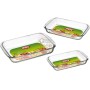 MAX SET 3 RECTANGULAR TRAYS 2.2-1.6-0.7LT