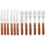 MAX SET GRAN GRILL 6 COLT + 6 FORKS M / WOOD