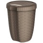 MAZZEI ALYSSA 8 CONTAINER WITH LID LT.8 TAUPE cm. 23x23x29h.