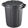 MAZZEI TOMMY BLACK 80 CONTAINER WITH BLACK LID 80 L itri cm. 52.5x62x64.5h.