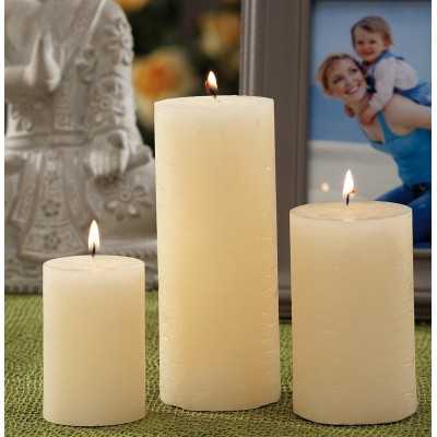 CANDLE OF IVORY COLOR DIMENSION CM. 6x15h.