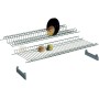SHELF COLAPIATTI IN CHROME STEEL CM. 76 WITH SUPPORTS
