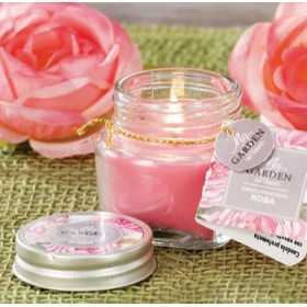 SCENTED CANDLE WITH GLASS JAR mm. 55x55h.