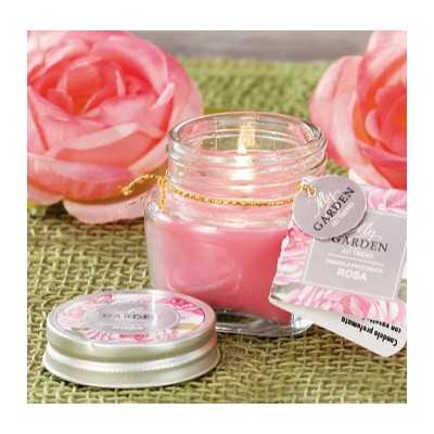 SCENTED CANDLE WITH GLASS JAR mm. 55x55h.