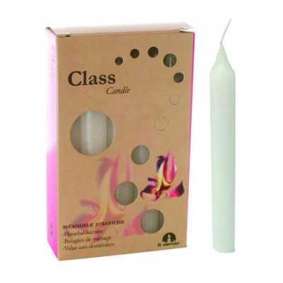 CANDELE DI CERA STEARICHE BIANCO ASTUCCIO PZ. 10 CM. 1,5x15h 