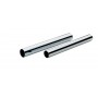 CANOTTO DIRITTO CON CARTELLA IN OTTONE CROMATO MM. 30x250 