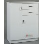 BATHROOM FURNITURE RIGO WHITE TWO DOORS AND TWO DRAWERS CM. 60 x 33 x 80h