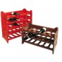 WINE CELLAR STACKABLE PLASTIC BOTTLE HOLDER 6 PLACES BROWN