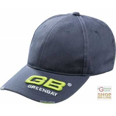 100% COTTON CAP WITH GB LOGO VISOR GRAY COLOR