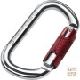 CARABINER IN ANODISED LIGHT ALLOY TWIST LOCK CLOSURE 20 MM OPENING COLOR GRAY