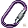 NEWTEC ANODISED CARABINER IN LIGHT ALLOY AUTOMATIC CLOSING 17 MM OPENING PURPLE COLOR
