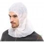 PLP HOOD WITH ELASTIC NECK PACK OF 50 WHITE PIECES