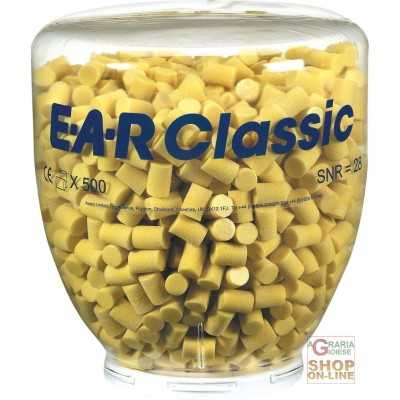 CHARGE OF 500 PAIRS EAR CLASSIC CAPS FOR ONE TOUCH DISPENSER