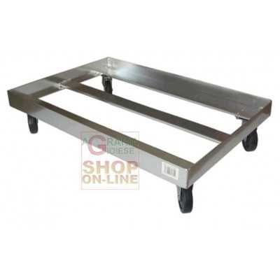 TROLLEY WITH FOUR WHEELS FOR UNDER MACHINE CM. 66 x 45