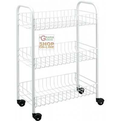 METALTEX SIENA SHELF WITH 3 LEVELS CM. 41 x 23 x 63 cm