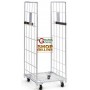 CARRELLO CON 2 SPONDE ZINCATO ROLL CONTAINER CM. 80x71x180h