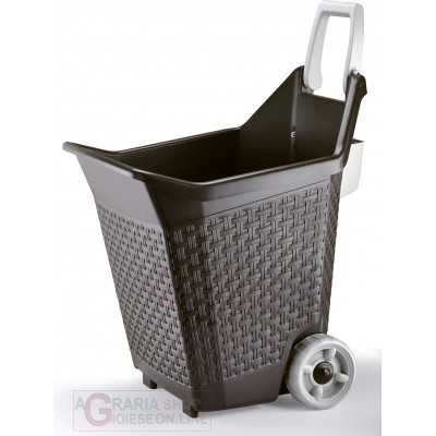 Carrello multiuso per giardino Bama Kart cacao 76 lt. ideale