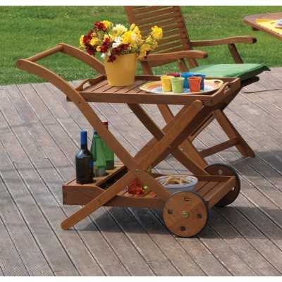 BEVERAGE TROLLEY YELLOW BALAU TEA 87X56X77H TT-623