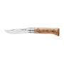 OPINEL KNIFE INOX N. 8 HANDLE GRAVURE VELO