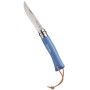 OPINEL KNIFE STAINLESS STEEL N.7 BARODEUR AZUR HANDLE WITH STRAP