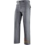 PANTALONE 100% COTONE SANFORIZZATO GR 250 CUCITURE IN CONTRASTO COLORE GRIGIO TG S XXL