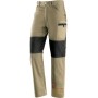 TROUSERS 60% COTTON 40% POLYESTER REINFORCEMENTS IN POLYESTER COLOR KAKI BLACK TG S XXL