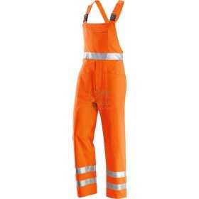 TROUSERS WITH DUNGAREES ORANGE REFLEX HIGH VISIBILITY SIZE TG. 46 TO 60