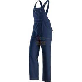 WORK TROUSERS WITH BIB MADE WITH 100% COTTON FABRIC TG. SA XXL