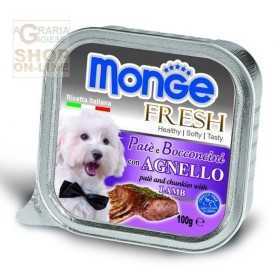 MONGE FRESH PATE AND CHUNKS FOR DOGS WITH LAMB GR. 100