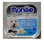 MONGE FRESH PATE AND SMALL CHUNKS FOR DOGS WITH COD GR. 100