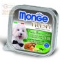 MONGE FRESH PATE AND SMALL CHUNKS FOR DOGS WITH CHICKEN AND