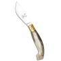 Paolucci Coltello Sirbuneddu manico in corno lama scuoio inox cm. 11