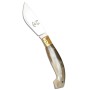 Paolucci Coltello Sirbuneddu manico in corno lama scuoio inox cm. 11