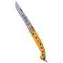 Paolucci Zouave knife yellow handle brass heads stainless steel blade cm. 15