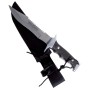 Paolucci Dagger with stainless steel blade handle with saw camouflage sheath cm. 14