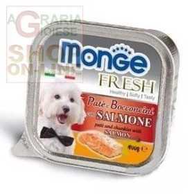 MONGE FRESH PATE E BOCCONCINI PER CANI CON SALMONE GR. 100 