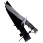 Paolucci Dagger with stainless steel blade handle with saw camouflage sheath cm. 22