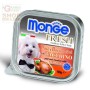 MONGE FRESH PATE AND SMALL CHUNKS FOR DOGS WITH TURKEY GR. 100