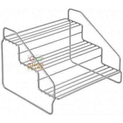 METALTEX STEPPO MENSOLA PORTA SPEZIE CON 3 PIANI 20 x 18 x 15