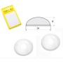TRANSPARENT DROP ADHESIVE BUMPER MM. 24x8 PZ. 4